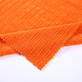 Composición de tela de cost chenille de buena calidad de color naranja Tela barata hecha en China